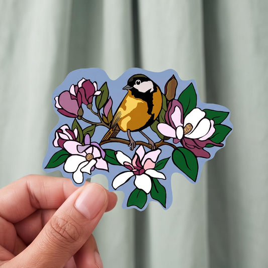 Great Tit bird sticker