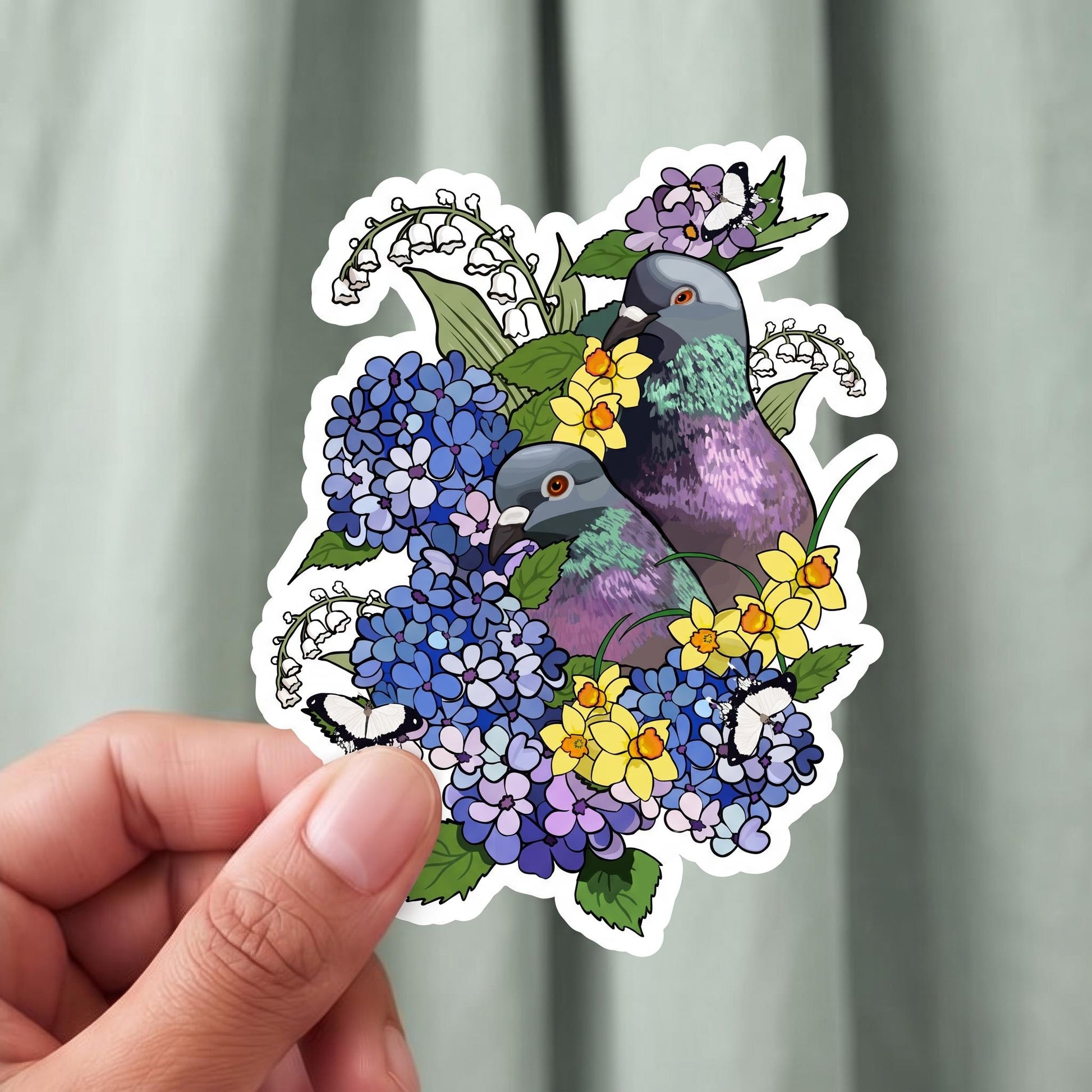 Pidgeon bird sticker