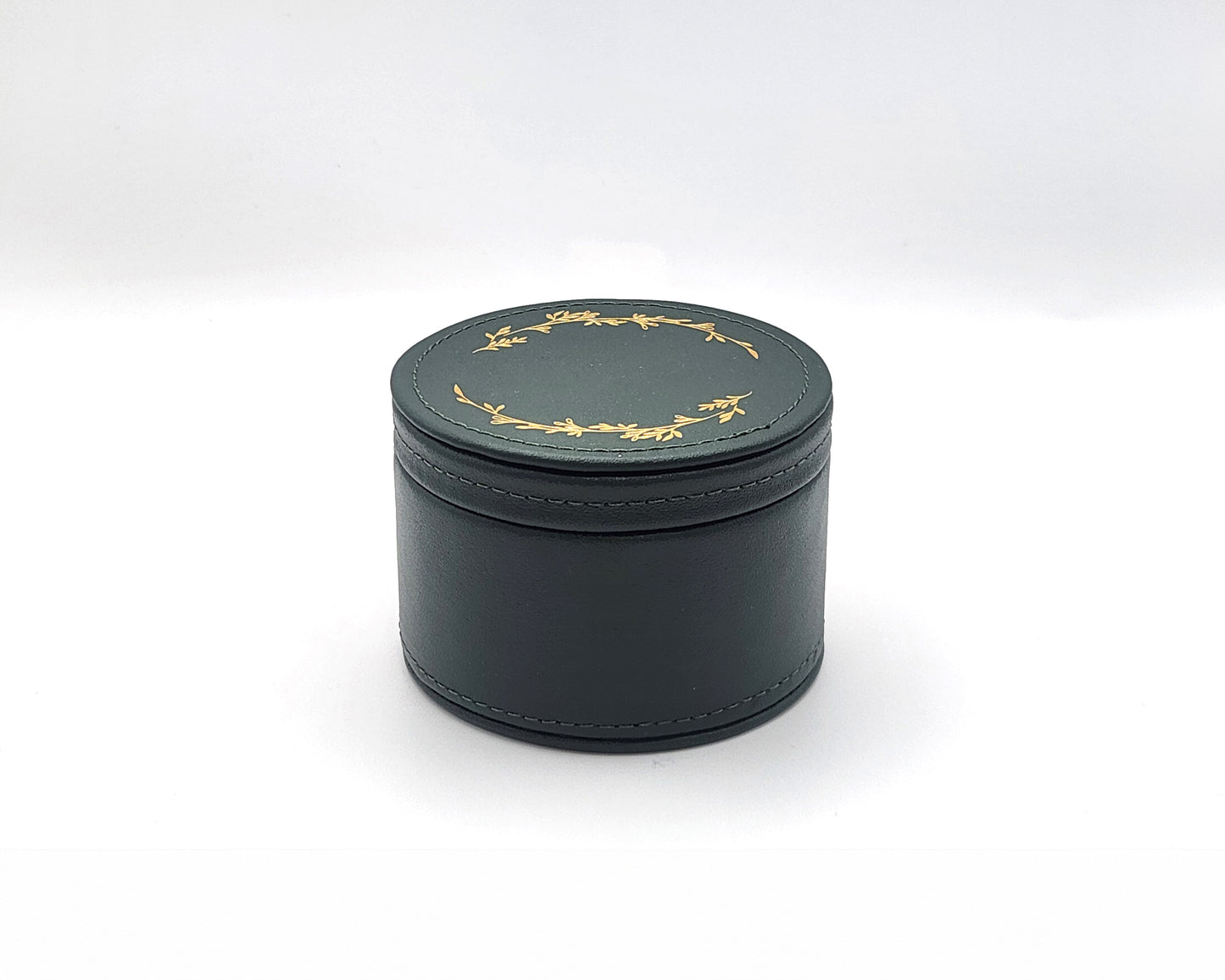Leather Trinket Box - Evergreen