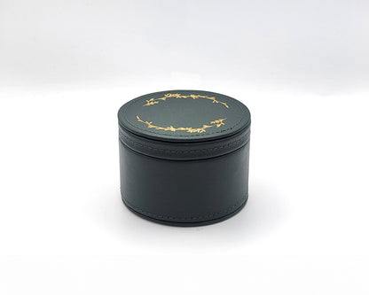 Leather Trinket Box - Evergreen
