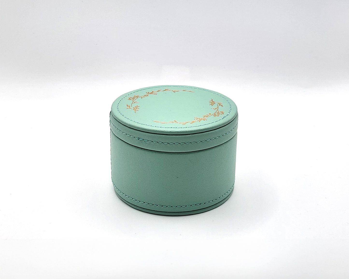 Leather Trinket Box - Mint