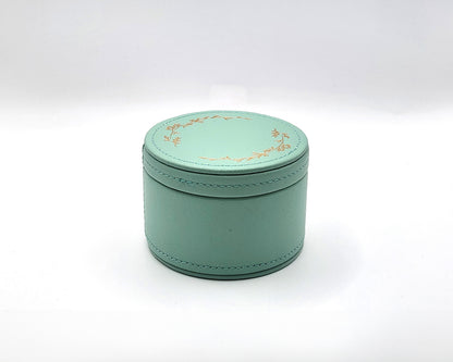 Leather Trinket Box - Mint