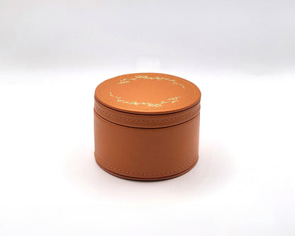Leather Trinket Box - Pumpkin