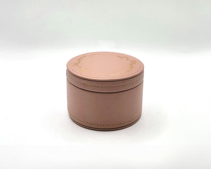 Leather Trinket Box - Pink