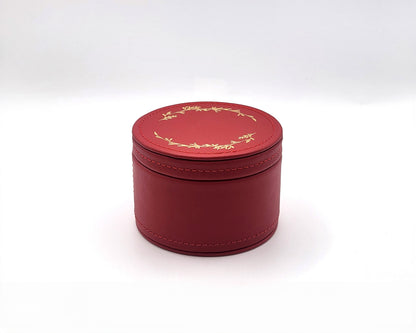 Leather Trinket Box - Red