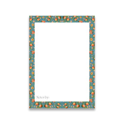 Vintage Blue Peaches Jot Notepad